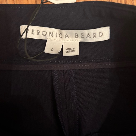 NWT Veronica Beard Renzo Pants Navy Gold 0 - Picture 5 of 10